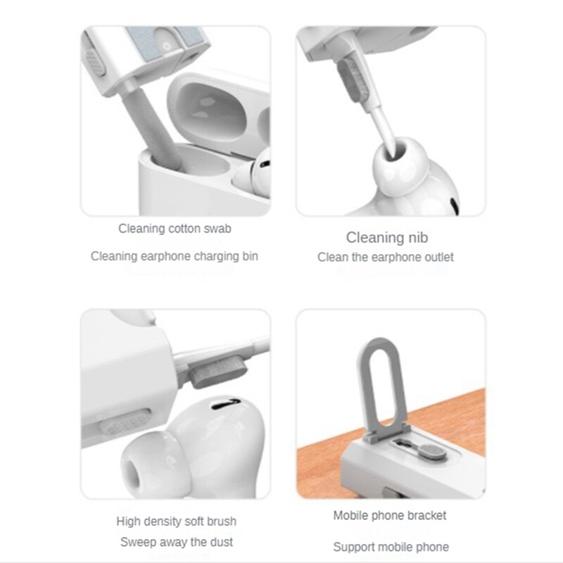 Osam u jednom Komplet četkica za čišćenje računala Tipkovnica Slušalice Set alata za čišćenje Slušalica Čistač tipkovnice Komplet za izvlačenje kapice