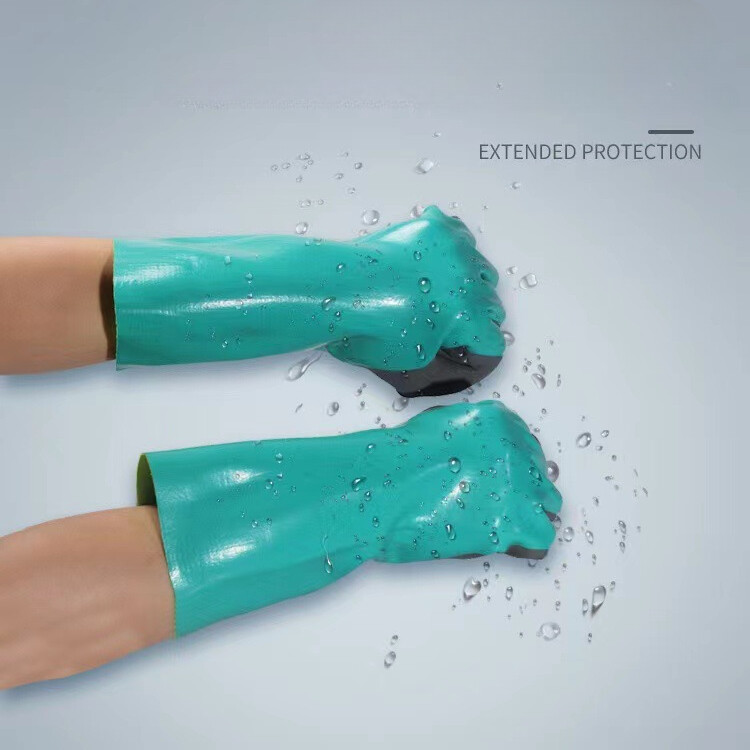 Mănuși de lucru de siguranță reutilizabile, rezistente la uzură, acid, protecție a muncii, mănuși de curățare din cauciuc, rezistente la uzură, antiderapante și anti tăiere