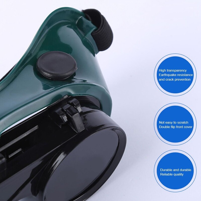 Apsauginiai suvirinimo akiniai nuo akinimo Nešiojami suvirinimo akiniai su apverčiamais apsauginiais šlifavimo akiniais Suvirintojo priedas