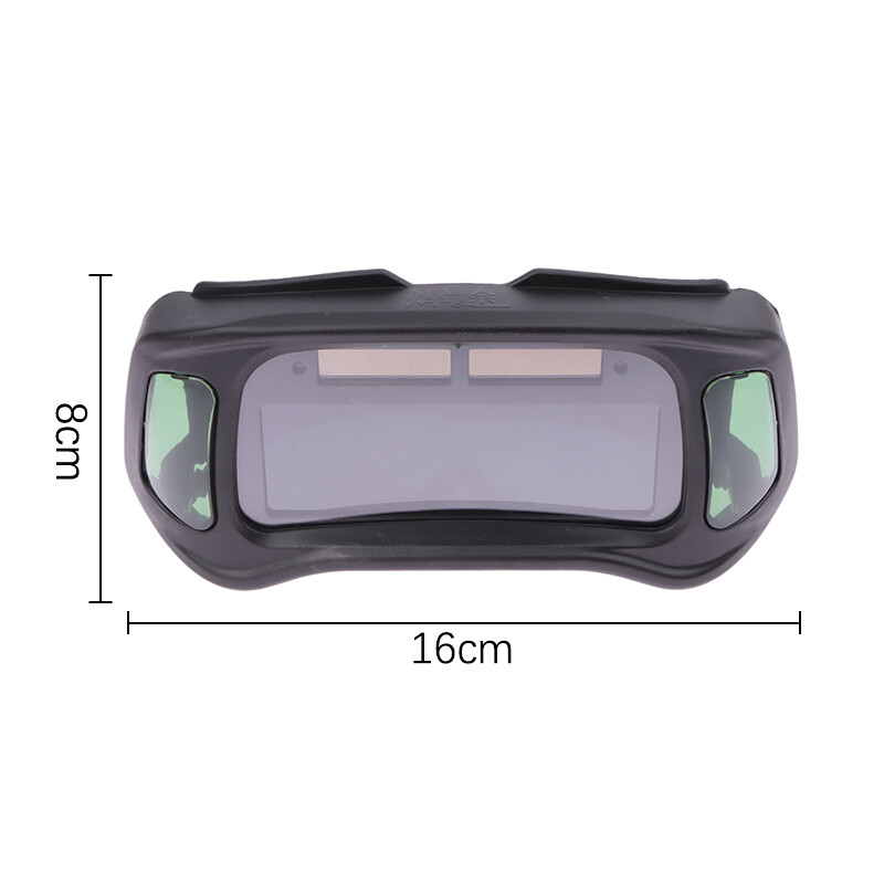 Automatiškai pritemdomi suvirinimo akiniai Didelio vaizdo tikrosios spalvos automatiškai patamsėjantys apsauginiai akiniai lankiniam suvirinimui šlifavimo pjovimui