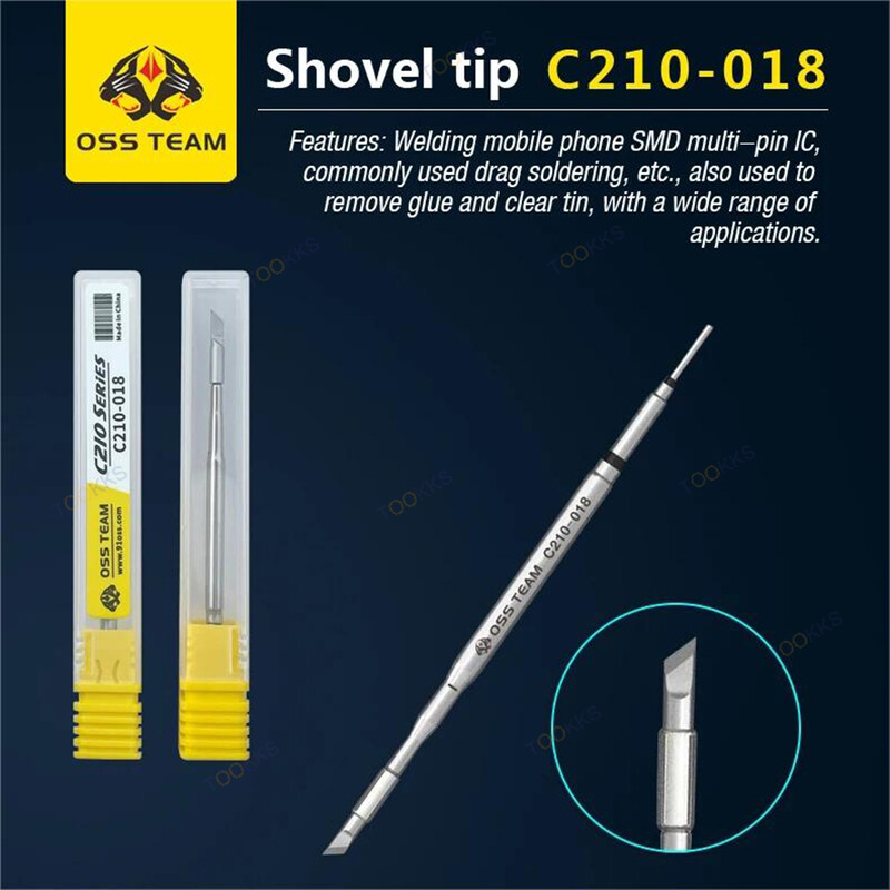 OSS C210 lituoklio antgalis 2S greito kaitinimo šerdis, veiksminga JBC T210 T80 SH02 lituoklio įrankiai Netaikoma C245 C115
