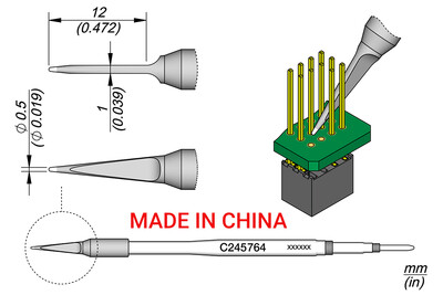 YUANPIN C245 lituoklio antgaliai C245756/768/771 greito kaitinimo suvirinimo geležies antgalis Universalus JBC litavimo stočių remonto įrankiai