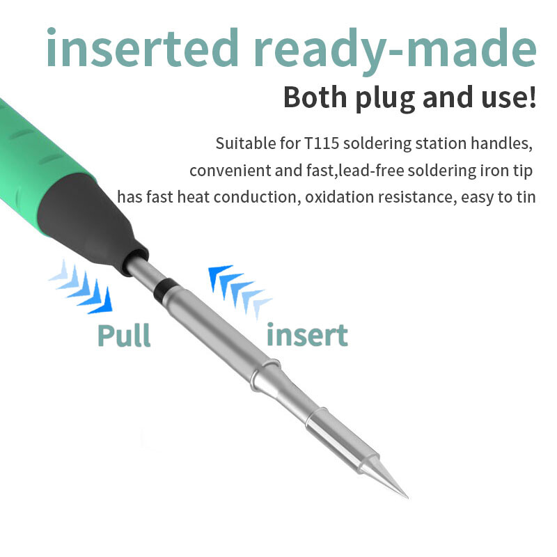 HZY C115 universaalsed jootekolbi otsikud JBC Sugon Aifen Aixun GVM T115 professionaalse jootejaama käepideme keevituspea