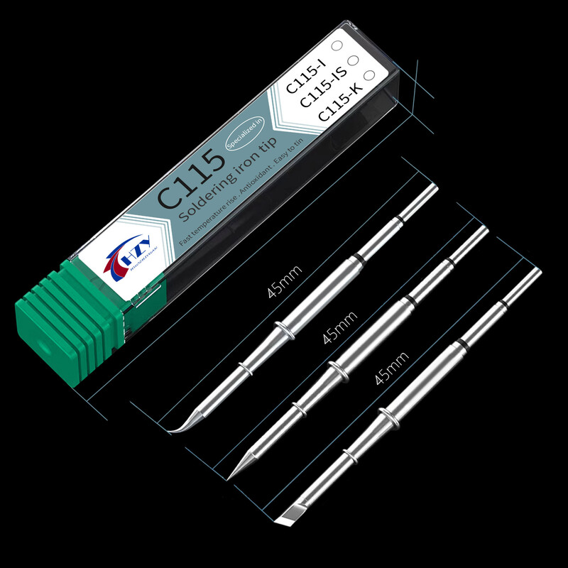 HZY C115 universaalsed jootekolbi otsikud JBC Sugon Aifen Aixun GVM T115 professionaalse jootejaama käepideme keevituspea