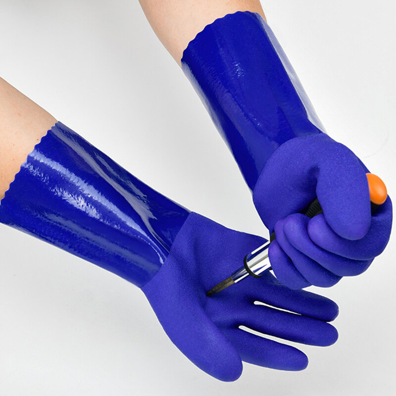 1 par višekratnih zaštitnih rukavica za teške uvjete rada Gumene kućanske rukavice Otporne na habanje Gumene rukavice za čišćenje protiv klizanja