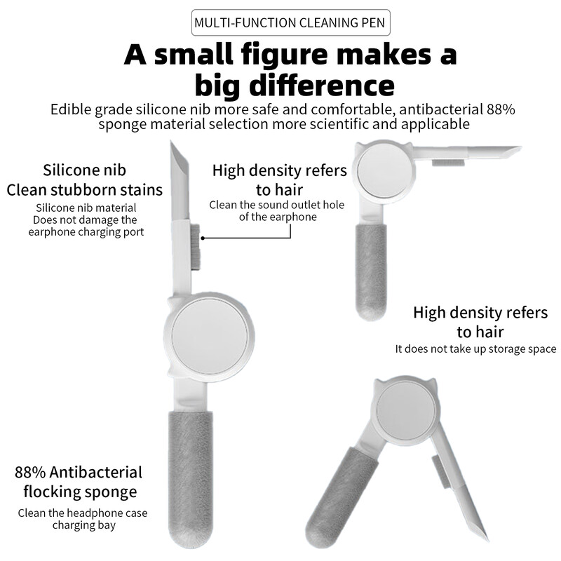 10 u 1 Komplet za čišćenje računala Kamera Tablet Alati za čišćenje zaslona od mikrovlakana Četka za čišćenje slušalica Izvlakač kapice tipke Uzimanje kartice