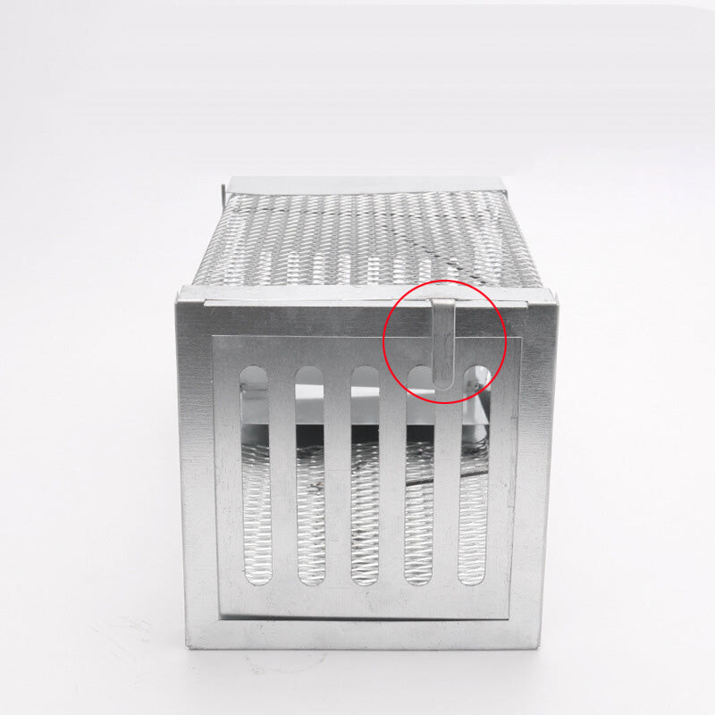 Μονή πόρτα συνεχής τρύπα για αρουραίους Παγίδα ποντικιού Ασφαλές σταθερό σιδερένιο δίχτυ Οικιακή σύλληψη ποντικιού Humane εσωτερικός εξωτερικός χώρος παγίδα αρουραίων Κλουβί αρουραίων