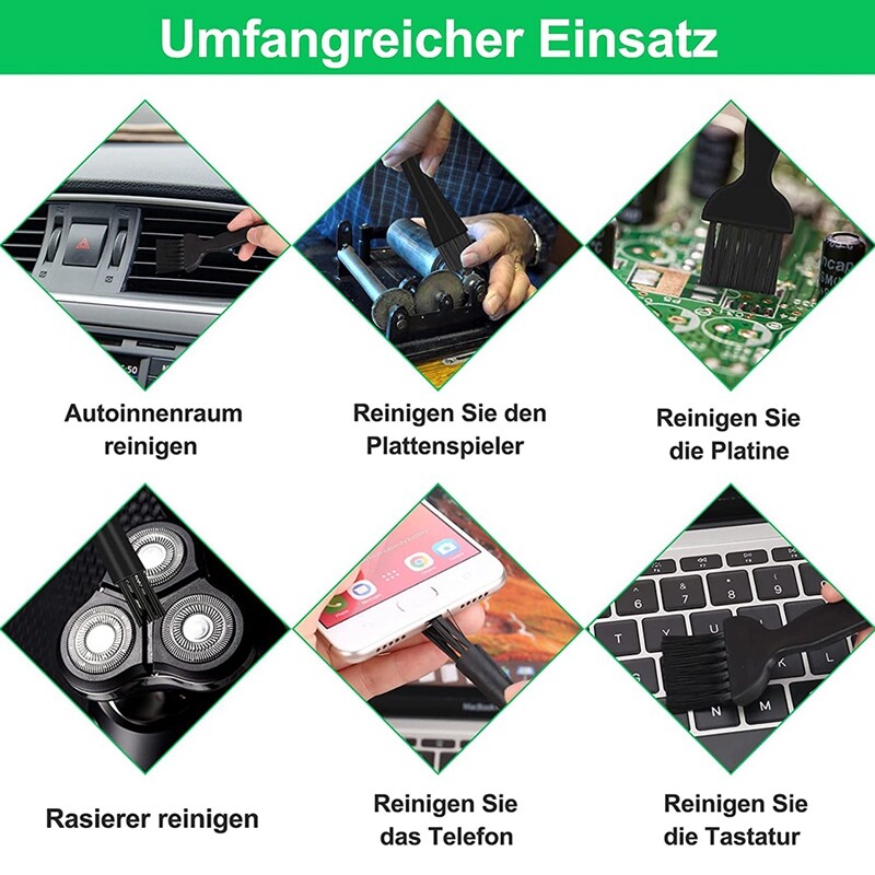 Komplet antistatičkih četkica od 4 komada, višestruka antistatička četka za tipkovnicu, četka za čišćenje računala, za sklopnu ploču tipkovnice prijenosnog računala