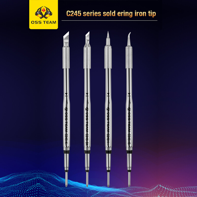 OSS TEAM C210 C245 C115 lituoklio antgaliai bešvinio šildymo šerdis, suderinama su Sugon Aifen Aixun GVM litavimo stoties rankena