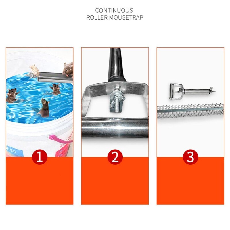 Οικιακό ρολό συρόμενο καπάκι πολλαπλών χρήσεων Ποντίκι που πιάνει ποντίκι Παγίδα αρουραίων Ποντίκι κουβά Ποντικοπαγίδα