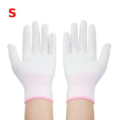 4Paris White Nylon Γάντια Εργασίας Αντιολισθητικά Γάντια Εργασίας Wearable Safety Working Quilting Glove Repair Gloves for PC ράψιμο