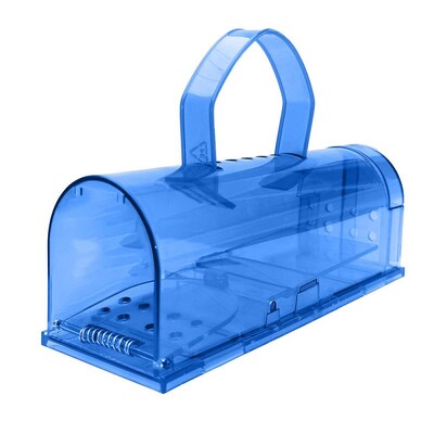 Plastikinis pelės gaudyklė, gyva gaudyklė, skirta daugkartiniam naudojimui vaikams, augintiniams, saugus kenkėjų valdiklis.