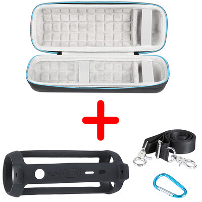 ZOPRORE kemény EVA kültéri utazótáskák hordtáska + puha szilikon tok JBL Flip 6 Bluetooth hangszóróhoz JBL Flip6 tokhoz