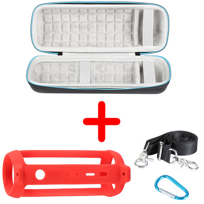 ZOPRORE kemény EVA kültéri utazótáskák hordtáska + puha szilikon tok JBL Flip 6 Bluetooth hangszóróhoz JBL Flip6 tokhoz