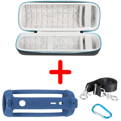 ZOPRORE kemény EVA kültéri utazótáskák hordtáska + puha szilikon tok JBL Flip 6 Bluetooth hangszóróhoz JBL Flip6 tokhoz