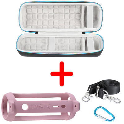 ZOPRORE kemény EVA kültéri utazótáskák hordtáska + puha szilikon tok JBL Flip 6 Bluetooth hangszóróhoz JBL Flip6 tokhoz