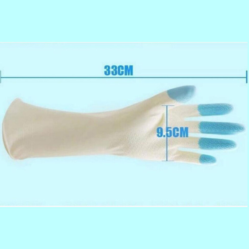 1 pár vízálló háztartási kesztyű, meleg mosogatókesztyű, vízpor tisztító gumikesztyű, autómosó kesztyű