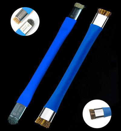 SUNSHINE Anti-Static ESD Safe Tvrda četka s dvostrukom glavom za matičnu ploču telefona Sredstvo za čišćenje tiskanih ploča za čišćenje tipkovnice računala