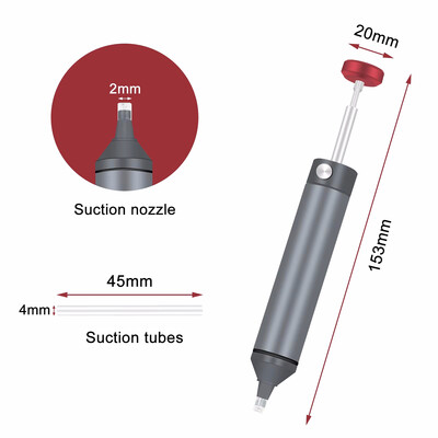 Nerūsējošā tērauda mini atlodēšanas sūknis Jaudīgi vakuuma lodēšanas pildspalvas sūkšanas skārda pistole DIY metināšanas atlodēšanas rīks atlodēšanas sūkņi