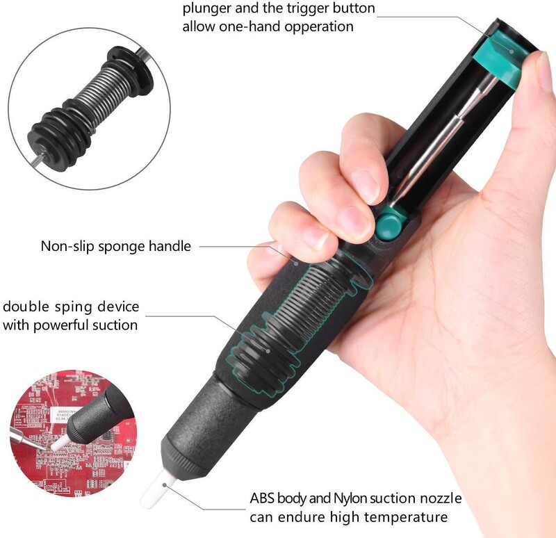 Galingas litavimo siurblys, siurblys, vakuuminis lituoklis, litavimo pistoletas, litavimo siurblys, rankinis suvirinimo įrankiai