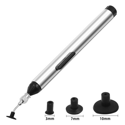 IC SMD vákuumszívó szívótoll eltávolító szívószivattyú IC SMD csipesz felszedő szerszám forrasztás kiforrasztása 3 szívófejjel