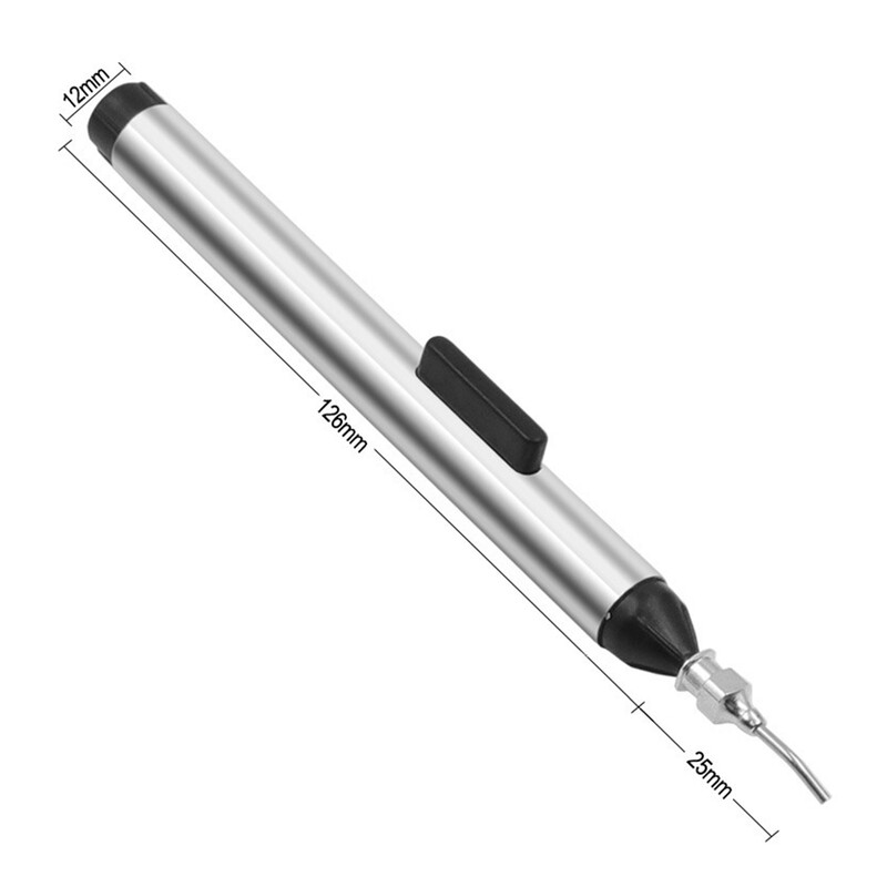 IC SMD vákuumszívó szívótoll eltávolító szívószivattyú IC SMD csipesz felszedő szerszám forrasztás kiforrasztása 3 szívófejjel