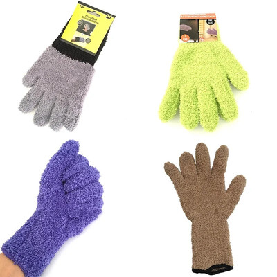 1kom Car Care Wash Cleaner Rukavice Auto Detailing Dust Removal Coral Super Soft Microfiber Cleaning Baršun Pletene