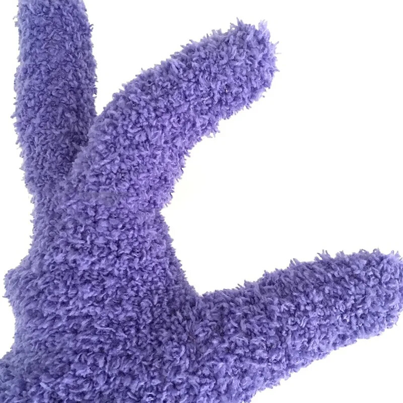 1 ks Rukavice na čistenie auta, odstraňovanie prachu z mikrovlákna, koralové, super mäkké, pletené, z mikrovlákna