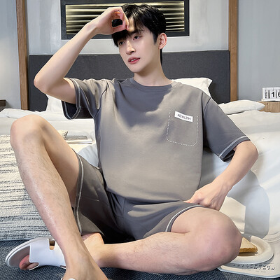 Pánske pyžamo s krátkym rukávom a kresleným motívom, okrúhlym výstrihom, letné, veľkosť 3XL, 4XL 5XL, domáce oblečenie Hombre