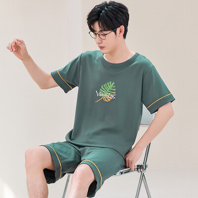 Pánske pyžamo s krátkym rukávom a kresleným motívom, okrúhlym výstrihom, letné, veľkosť 3XL, 4XL 5XL, domáce oblečenie Hombre
