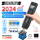 Nadograđeni H2 veliki zaslon u boji, 90 brzina, uređaj za točkasto zavarivanje, podesivi, snažni ručni digitalni aparat za točkasto zavarivanje, Auto18650 baterija