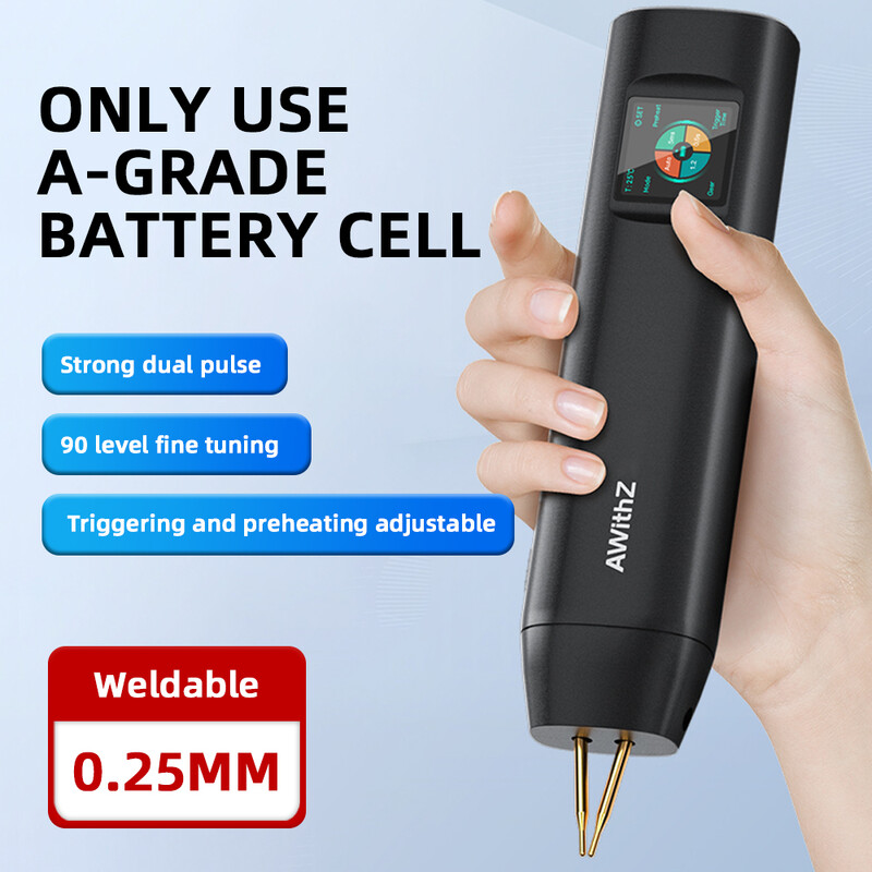 Nadograđeni H2 veliki zaslon u boji, 90 brzina, uređaj za točkasto zavarivanje, podesivi, snažni ručni digitalni aparat za točkasto zavarivanje, Auto18650 baterija