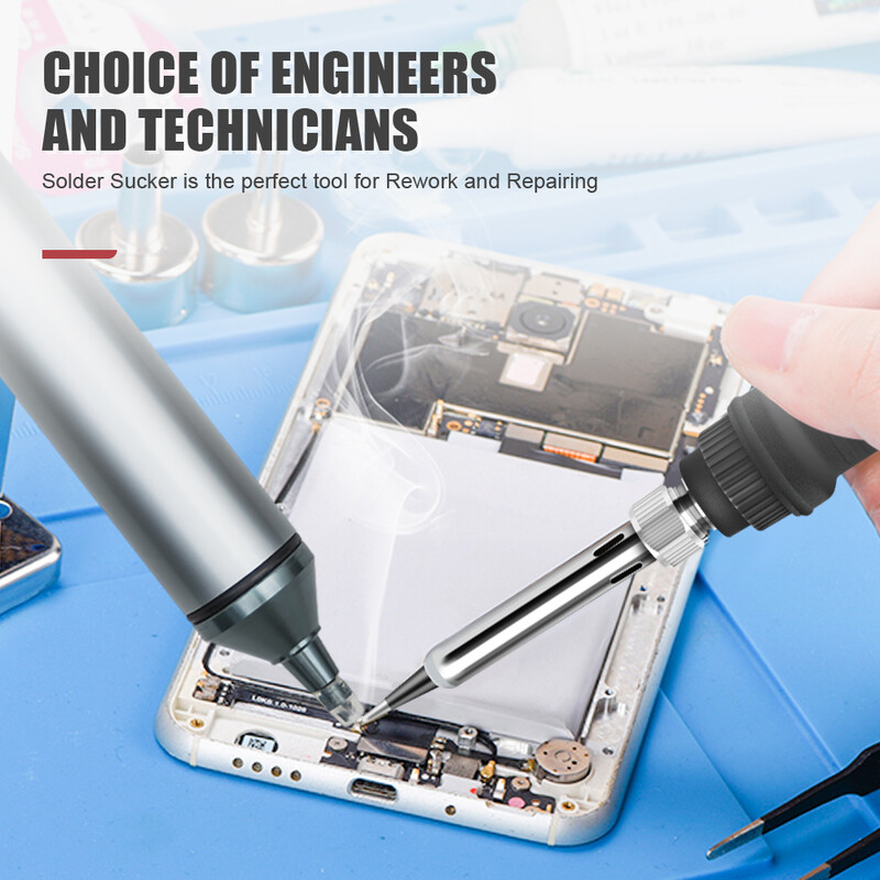 JCD Мощна помпа за разпояване Пистолет за алуминиево засмукване Тенекия Вакуумен поялник Разпоител Запояване Заваряване на писалка Ръчни инструменти