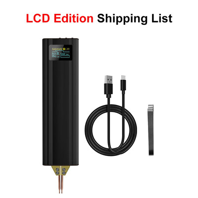 Kõik-ühes punktkeevitusseade 0,1–0,2 mm nikkelkeevitus, 5 V kaasaskantav 18650 liitiumakuga keevitusmasin, 5/80 käiku reguleerige USB laadimist