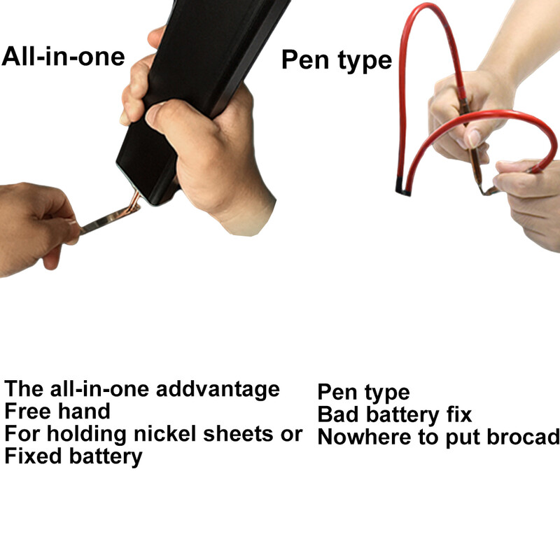 „Viskas viename“ taškinis suvirintojas, 0,1–0,2 mm nikelio suvirinimo 5 V nešiojamasis 18650 ličio baterijos suvirinimo aparatas, 5/80 pavarų reguliavimas USB įkrovimas