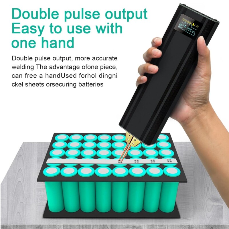 80 pavarų taškinio suvirinimo aparato reguliuojamas nešiojamasis rankinis skaitmeninis ekranas mini taškinio suvirinimo aparato automatinis paleidiklis 18650 akumuliatoriui