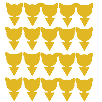 2-20 bucăți capcană lipicioasă pentru insecte, din plastic galben, cu două fețe, panou lipicios pentru insecte, dispozitiv pentru controlul dăunătorilor, furnituri de grădinărit