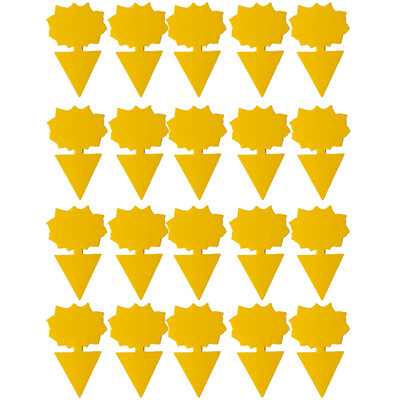 2-20 bucăți capcană lipicioasă pentru insecte, din plastic galben, cu două fețe, panou lipicios pentru insecte, dispozitiv pentru controlul dăunătorilor, furnituri de grădinărit