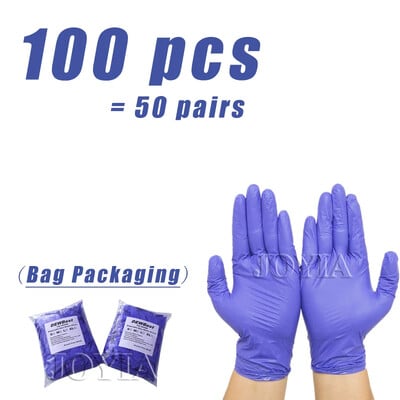 Γάντια εξέτασης νιτριλίου μιας χρήσης Small Medium Violet Latex Free for Cleaning Cooking Esthetician-Safe Food-Safe Χωρίς Σκόνη Μωβ