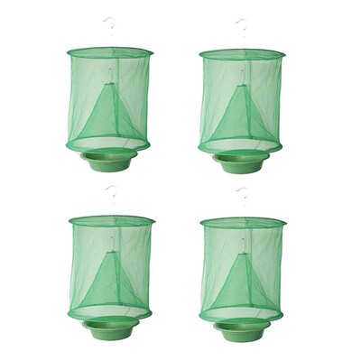 1/4/6/8 ΤΕΜ. Fly Catcher Killer Pest Control Επαναχρησιμοποιήσιμη Κρεμαστή Μυγοπαγίδα Μυγοπαγίδα Δίχτυ Παγίδες Κλουβιών Εξωτερικού Κήπου Κρεμαστό Flycatcher