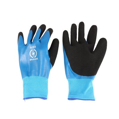 1 pár gumi érintőképernyős szigetelőkesztyű Ipari ultravékony villanyszerelő szigetelő kesztyű, 400V/1000V feszültségálló