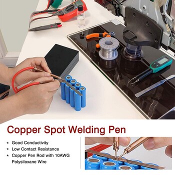 DIY Storage Mini Touch Welder 5V 6 Speed Adjustable 18650 Li-ion Battery Spot Welding Toolkit Home Energy Μικρή φορητή χειρολαβή