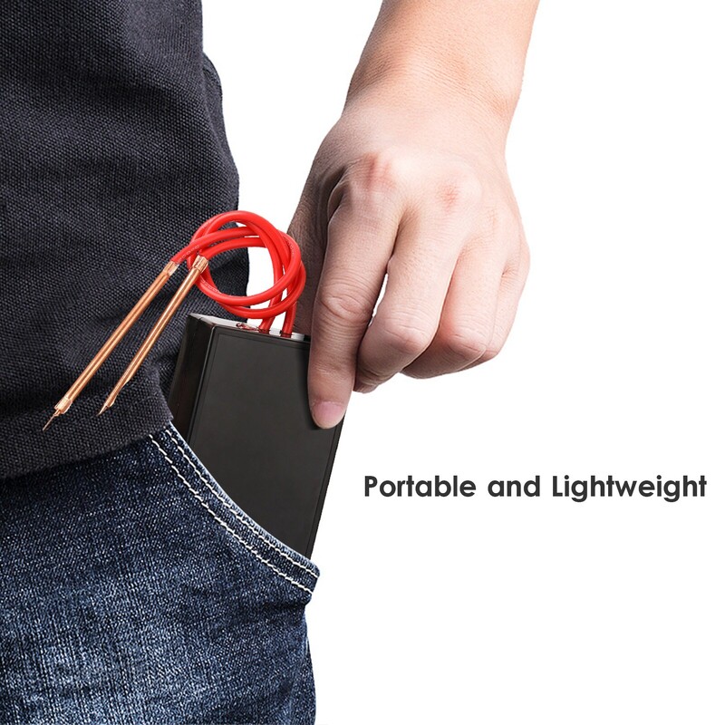 DIY Storage Mini Touch Welder 5V 6 brzina, podesiva 18650 Li-ion baterija Komplet alata za točkasto zavarivanje Home Energy Mali prijenosni ručni držač