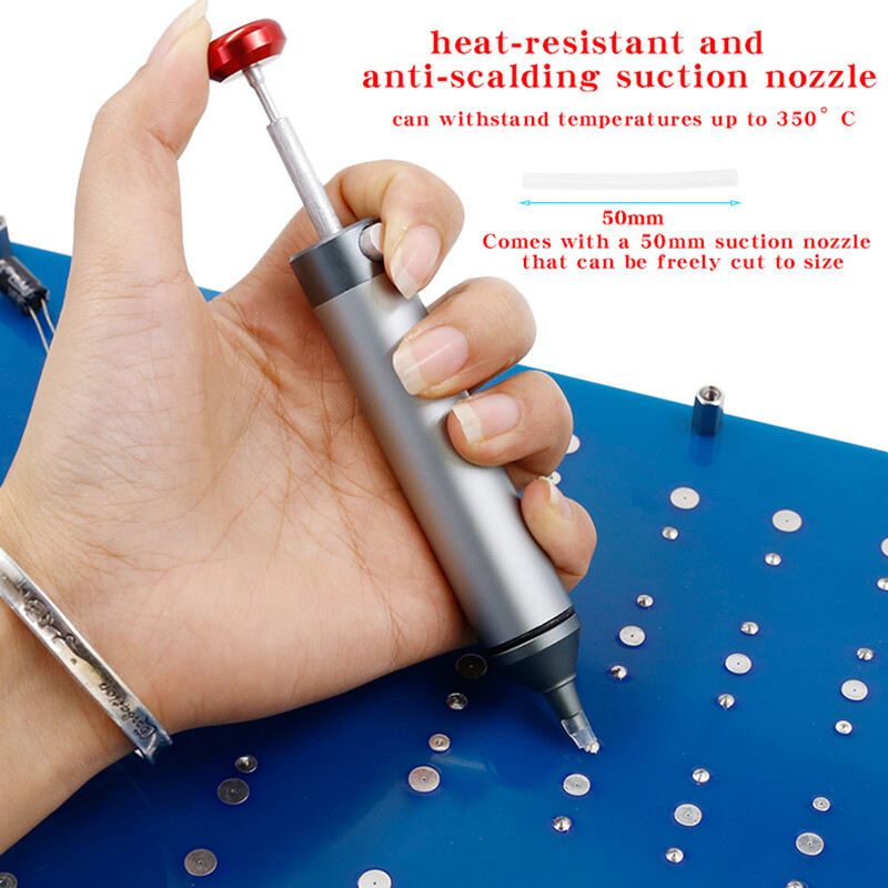 CJ-138 silikono antgalis aliuminio lydinio galingas išlitavimo siurblys, rankinis vakuuminis litavimo siurblys, litavimo pistoletas