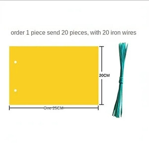 Κολλώδης σανίδα διπλής όψης PVC σανίδα σύλληψης εντόμων Εντόμο παγίδα εντόμων που συλλαμβάνει Σκοτώνει Αφίδες Whitefly Small Flying