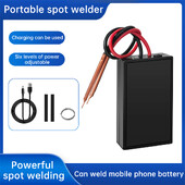 DIY Storage Mini Touch Welder 5V 6 Speed Adjustable 18650 Li-ion Battery Spot Welding Toolkit Home Energy Μικρή φορητή χειρολαβή