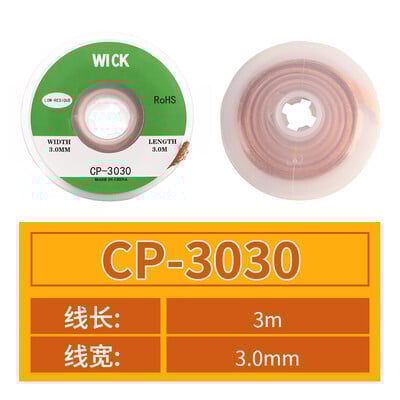 Desoldering Braid Welding Solder Remover Wick Wire Lead Cord Flux BGA Repair Tool 1,5mm 2mm 2,5mm 3mm 3,5mm Width