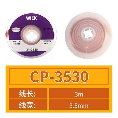 Desoldering Braid Welding Solder Remover Wick Wire Lead Cord Flux BGA Repair Tool 1,5mm 2mm 2,5mm 3mm 3,5mm Width