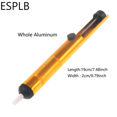 Alumínium fém kiforrasztó szivattyú szívó ón pisztoly forrasztó szívó toll eltávolítása vákuum forrasztópáka kiforrasztó kézi hegesztő szerszámok