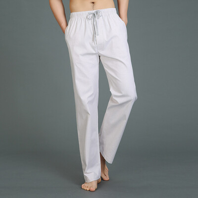 2024. Proljeće Jesen Muške 100% pamučne donje hlače za spavanje Muške noćne hlače veće veličine Muške ležerne opuštene karirane kućne pidžame hlače